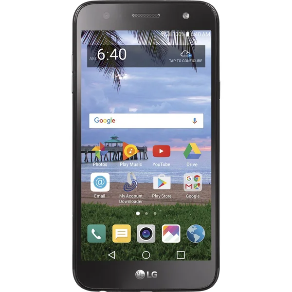 LG SMLGL63BGP5 Fiesta Simple Mobile 5.5& 1.4 GHz 4G LTE Phone Locked - Black