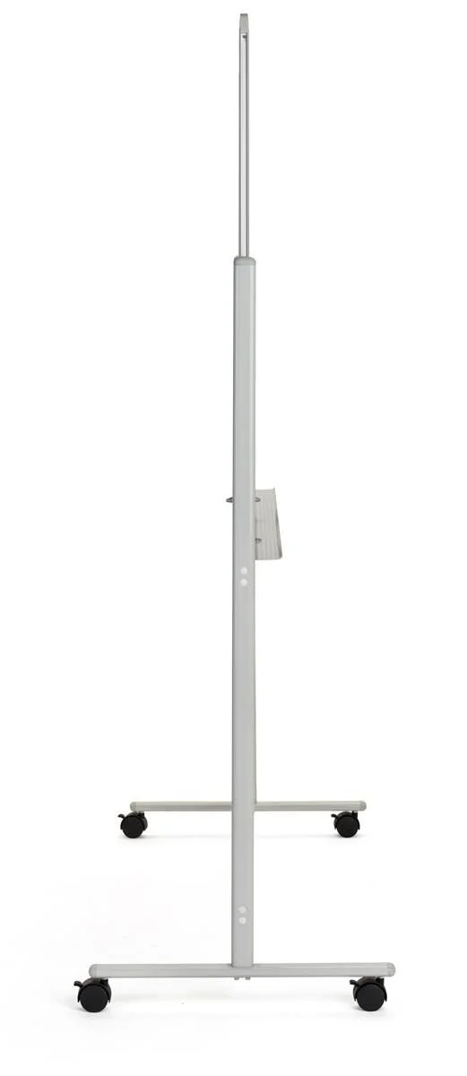 48 x 36 Whiteboard with Wheels, Magnetic, Double-Sided - Silver
