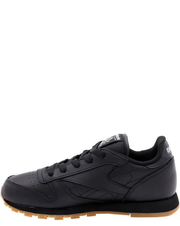 Reebok Classic Leather Black/Gum Preschool Kids& Shoes, Size: 1.5