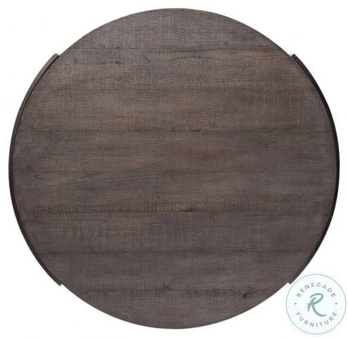 Liberty Furniture Modern View Gauntlet Gray Round Cocktail Table