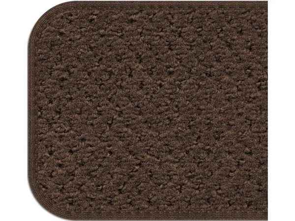 House - Home and More Set of 12 Skid-Resistant Carpet Stair Treads - Chocolate Brown - 8 in. x 30 in.