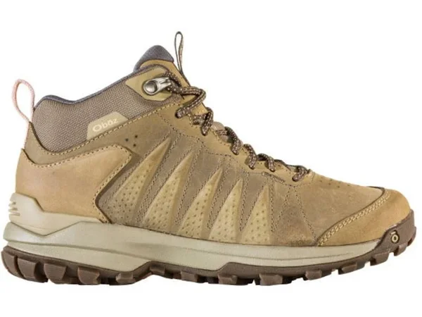 Oboz Women's Sypes Mid Leather Waterproof Hiking Boots Brown 8.5