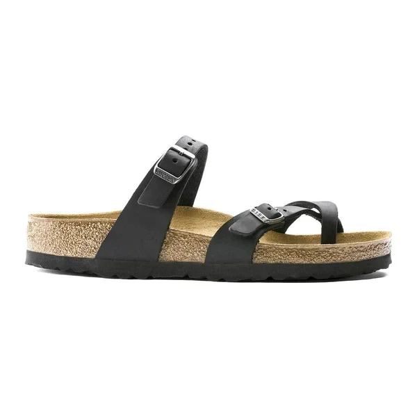 Birkenstock Mayari Oiled Leather Sandals - Regular - EU40 - Black