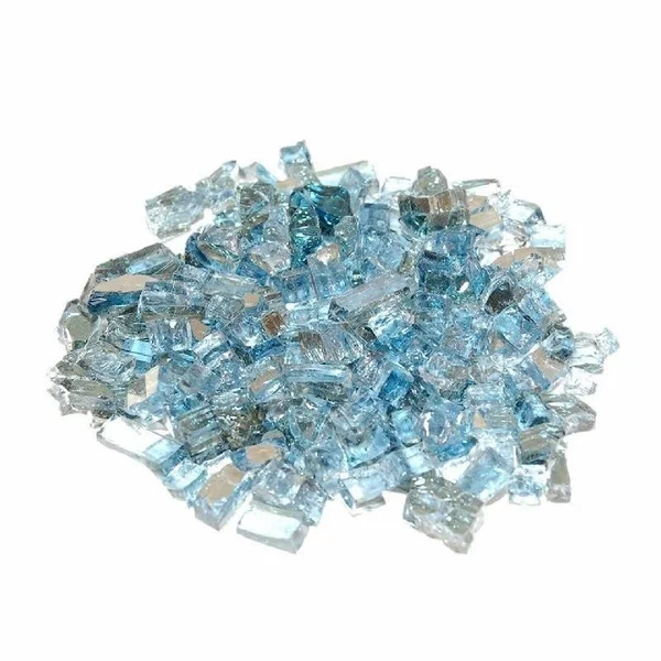 Real Fyre Caribbean Blue Reflective 10 lbs. Fyre Glass Jar - 6 Pack