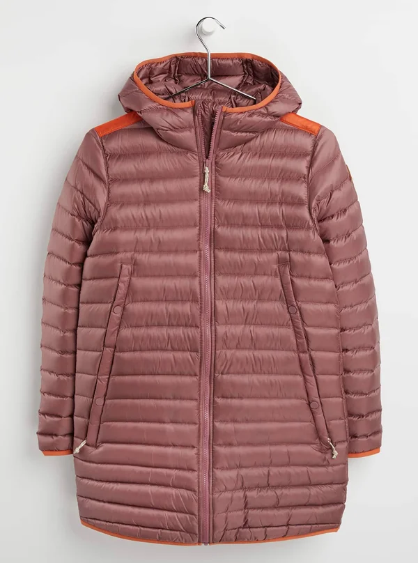 Burton Women's Evergreen Long Down Jacket - Rose Brown, Burnt Ochre, L