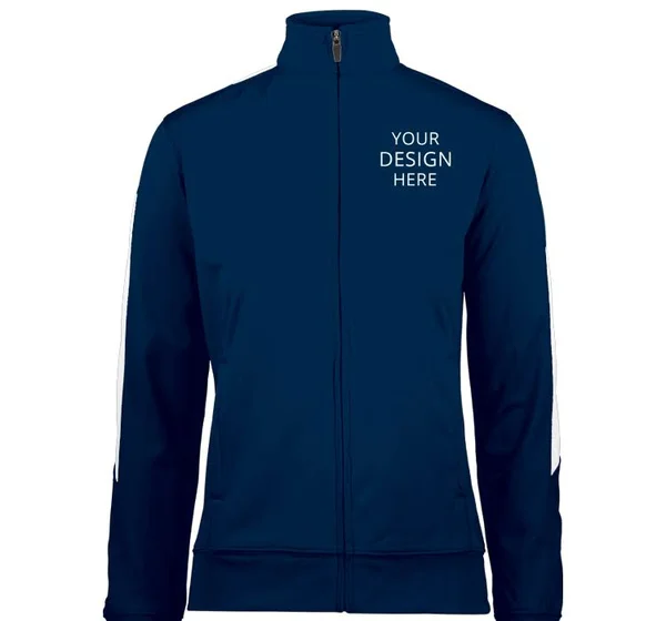 Custom Embroidered Augusta Women's Ladies Medalist Jacket 2.0, Size: XL, Navy/White
