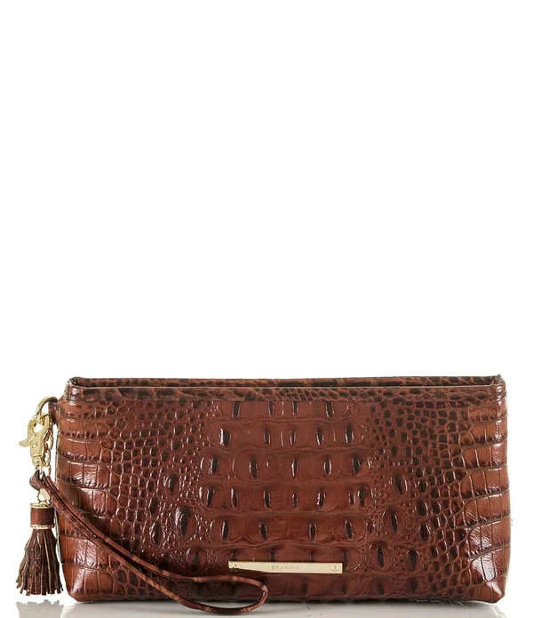 Brahmin Pecan Melbourne Collection Kayla Wristlet