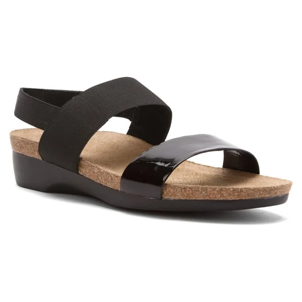 Munro Women's Pisces - Black Fabric/Patent Size: 9 N