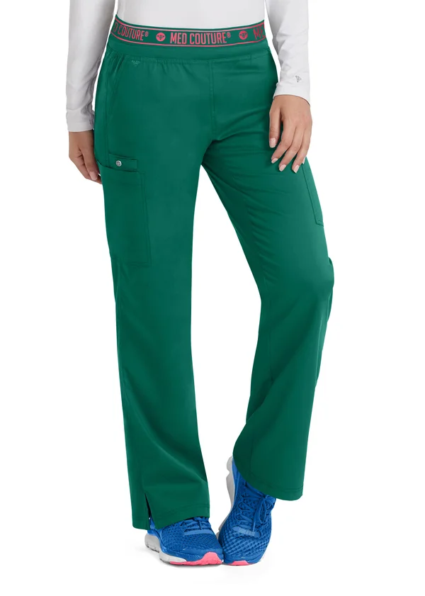 Med Couture Touch Ally Yoga Waist Cargo Easy Care Scrub Pant - Hunter from Uniform City
