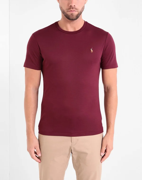 Polo Ralph Lauren Custom Slim Fit Crew Neck T-Shirt - Red, Red