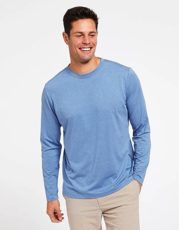 Sun Protective Long Sleeve T-Shirt UPF50+ for Men - UV Protection Black