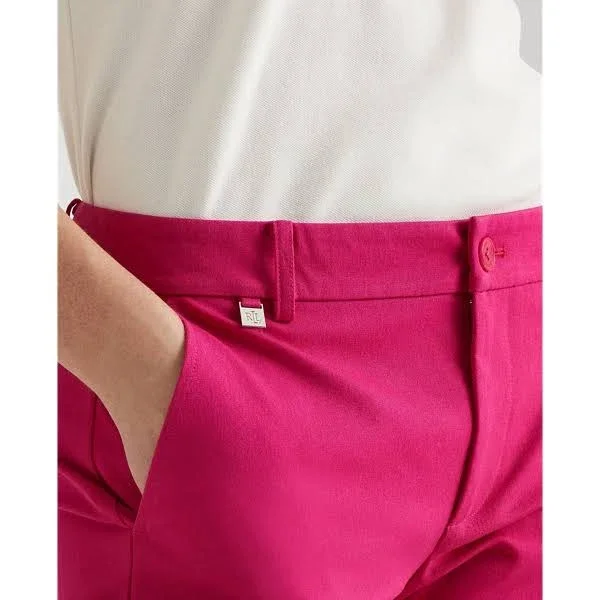 Lauren Ralph Lauren Twill Stretch Bermuda Shorts - Nouveau Bright Pink