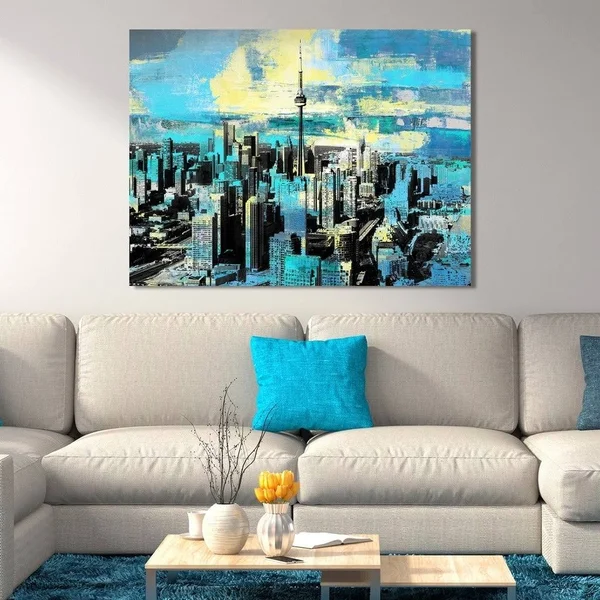 Picture Perfect International PPI Studio Toronto, Ontario 4x22 Giclee Stretched Canvas Wall Art, 30 x 40