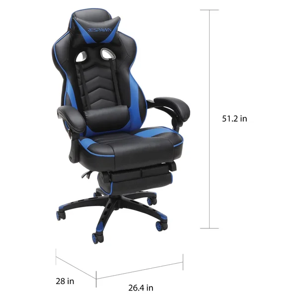 Respawn 110 Racing Style Gaming Chair, Reclining Ergonomic Chair with Footrest Forest Camo