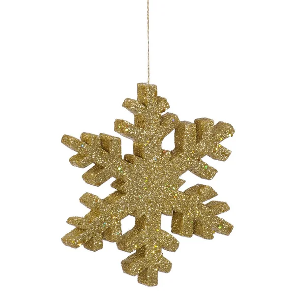 Vickerman 36 in. Glitter Snowflake Ornament Gold