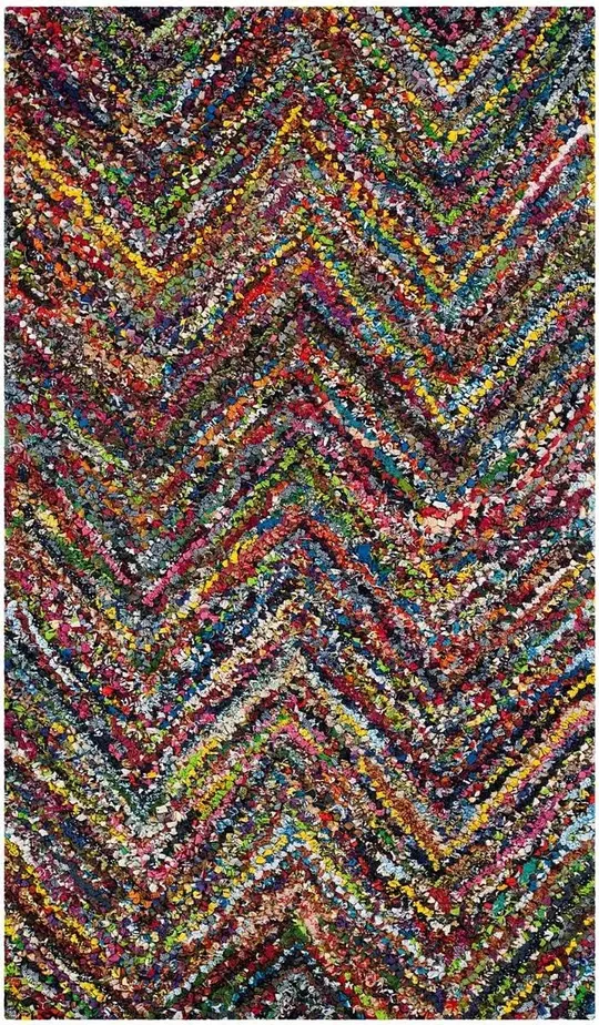 Safavieh Nantucket NAN141C 2&6x22 x 4&0x22 Blue - Multi Area Rug