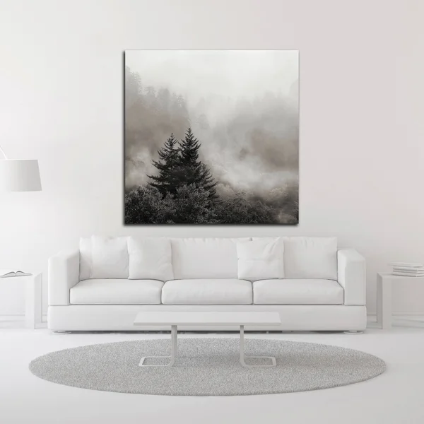 Tangletown Fine Art Rising Mist, Smoky Mountains by Nicholas Bell, Print on Canvas, Ready to Hang