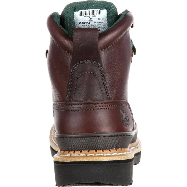 Georgia Boot Men's Giant Steel Toe Work Boots, Size: 17, Brown