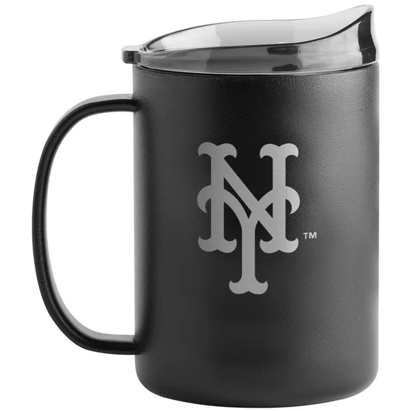 MLB New York Mets 15oz Stainless Steel Powder Coat Ultra Mug, 15 oz