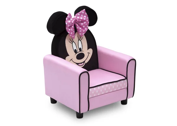 Delta Children Figural Upholstered Kids Chair Disney Minnie Mouse