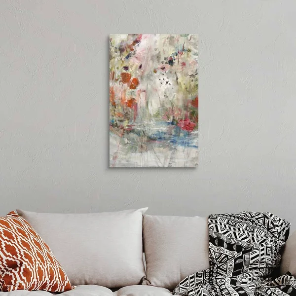 Flamingo Pond - Canvas Wall Art, 20x30, Great Big Canvas