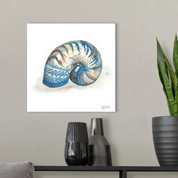 Bohemian Shells IV - Canvas Wall Art, 16x16, Great Big Canvas