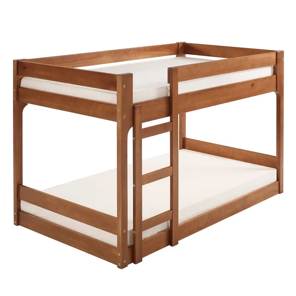 Carson Carrington Modern Junior Twin Over Twin Bunk Bed - Off-White