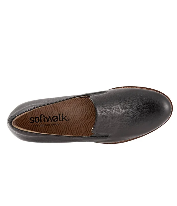 Softwalk Women's Whistle Slip On - Size: 9, Black