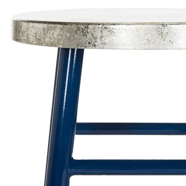 Safavieh Kenzie Navy & Silver Dipped Counter Stool