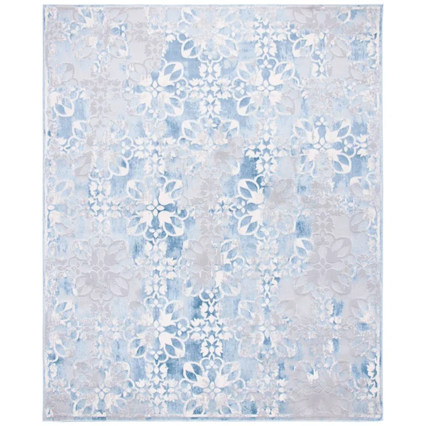 Safavieh Lagoon Rug Collection LGN508F - Grey - Blue - 4&-5x22 x 6&-5x22