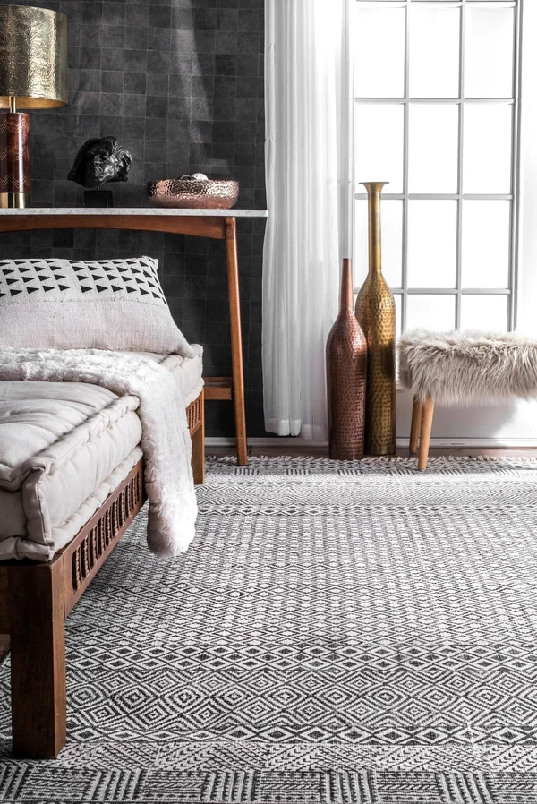 nuLOOM Ammie Grey 4& x 6& Area Rug