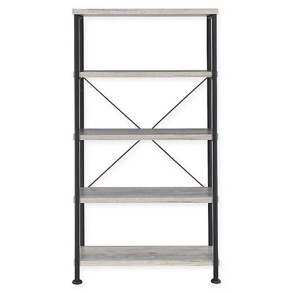 Clement Bookcase in Grey Driftwood Greyed Driftwood