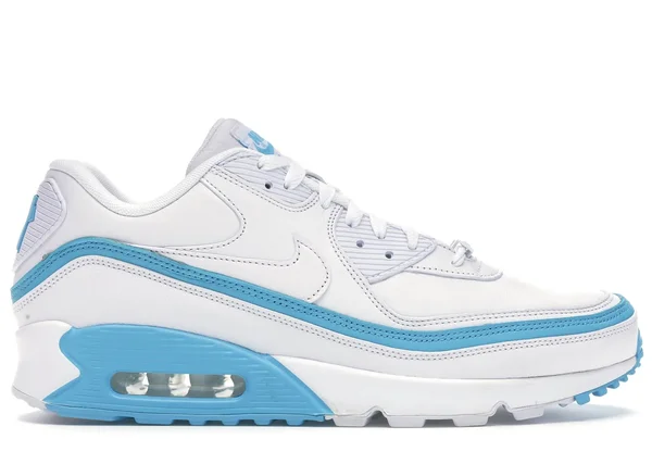 Nike Air Max 90, UNDFTD Undefeated - White/Blue Fury Shoes - Size 9