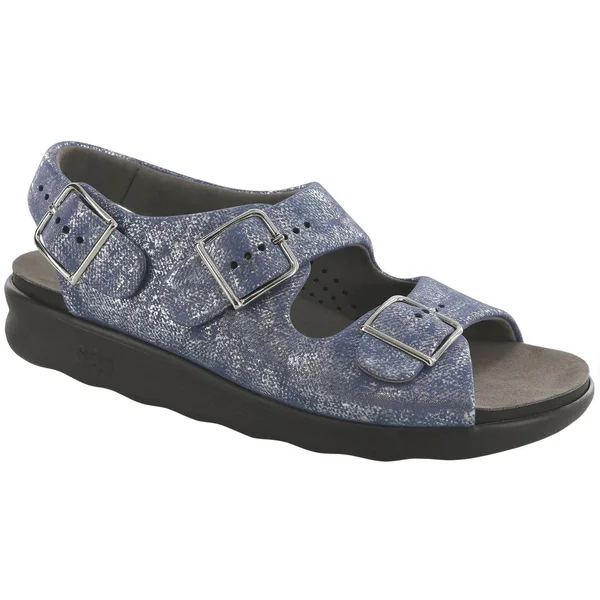 SAS Relaxed (Silver/Blue) Women's Shoes
