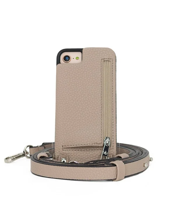 Hera Crossbody Standard iPhone Case with Extra Strap - Taupe