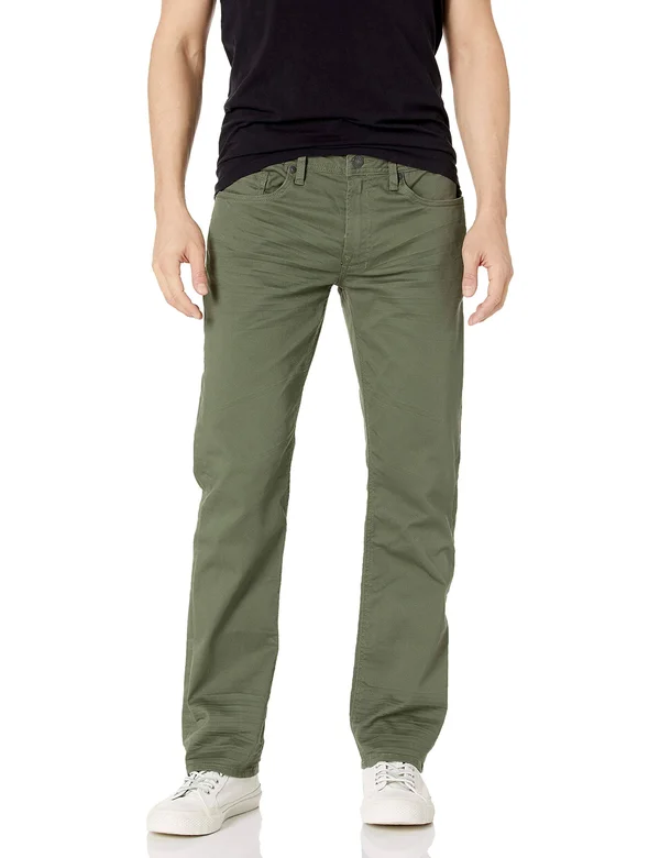 Buffalo David Bitton Six x Straight Jeans - Green - Casual Pants
