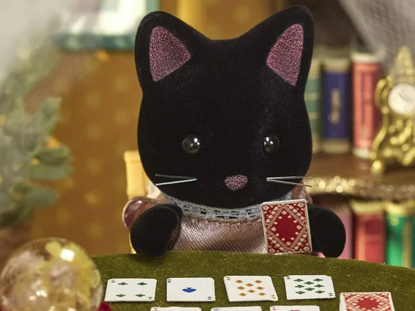 Epoch Sylvanian Families Starry Sky Cat Family Black FS-37 2020 Japan Calico Critters