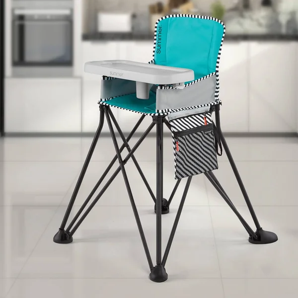 Summer Infant Pop &n Dine SE High Chair (Sweet Life Edition) - Aqua Sugar