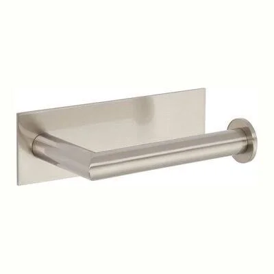 Ginger 2806R/SN Surface Right Open Single Wall Mount Toilet Paper Holder Finish Satin Nickel