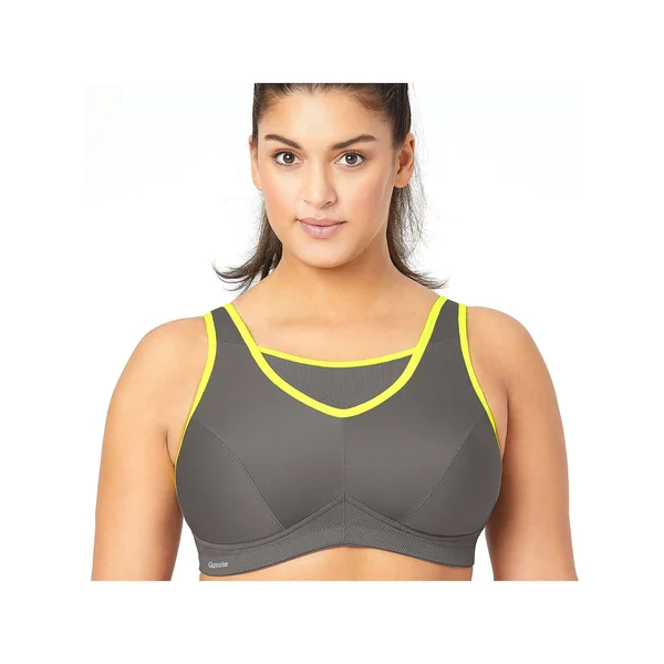 Women's Glamorise No-Bounce Camisole Sports Bra, Size 38DD - Grey