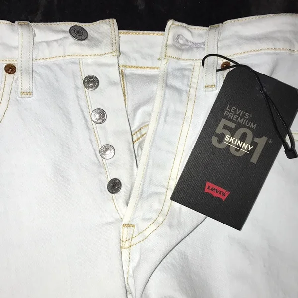 Levi&s Jeans, Levis Premium 501 Skinny Jeans, Color: Blue/Red/White, Size: 26, Kaaayscloset&s Closet
