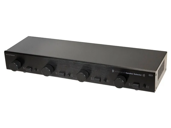 Monoprice Dual Source 4-Channel A/B Speaker Selector with Volume Control - Up to 100 Watts per Channel