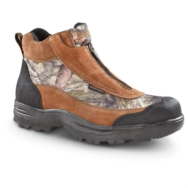 Guide Gear Men's Silvercliff II Insulated Waterproof Boots 400-gram - Size: 10D, Mossy Oak Break-Up Country