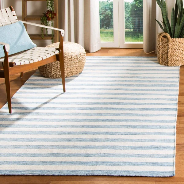 Safavieh Dhurries Brown - Ivory Area Rug; Square 6&