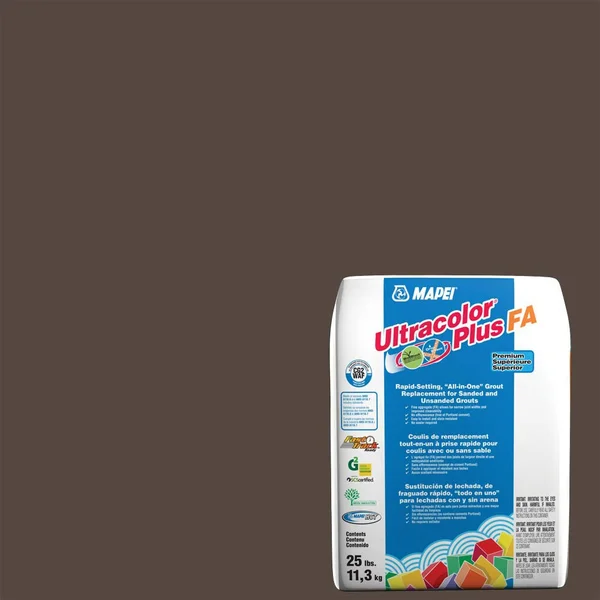 Mapei Ultracolor Plus Fa 25-lb Chocolate All-in-One Sanded Grout in Brown - 6BU000711