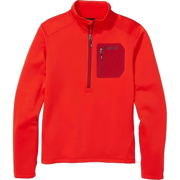 Marmot Men's Olden Polartec 1/2 Zip Top - Small - Enamel Blue