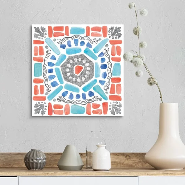 Coastal Sea Life x - Canvas Wall Art, 16x16, Great Big Canvas