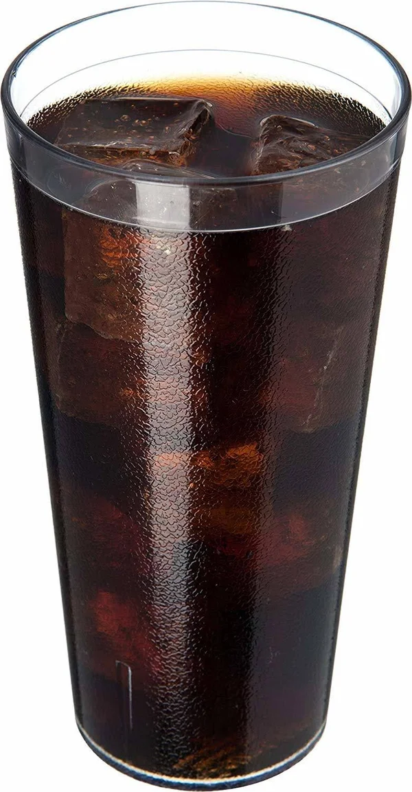 Carlisle 522407 Stackable Shatter-Resistant Plastic Tumbler - 24 oz, Clear Case O