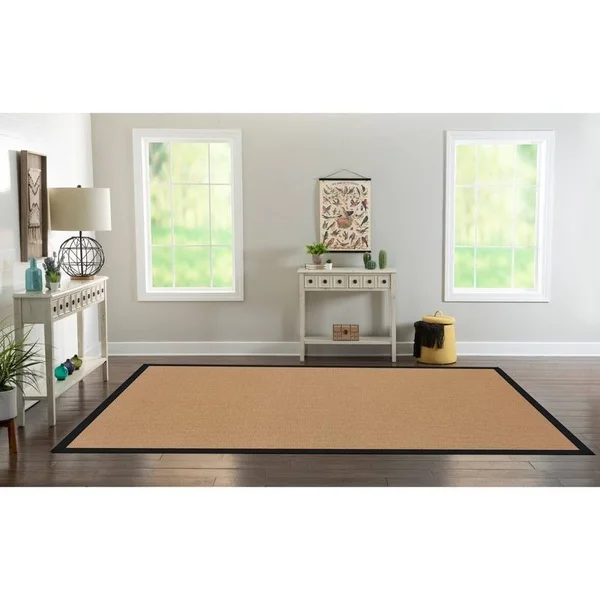 Linon Athena Rug - Black, 5x8 ft