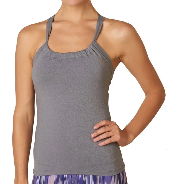 Women's Prana Quinn Chakara Top - Heather Grey